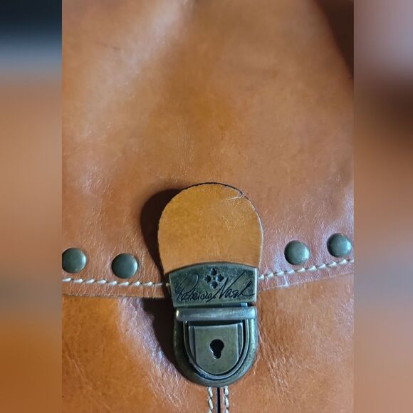 Patricia Nash Brown Leather Shoulder Bag Preloved Condition - Picture 6 of 12